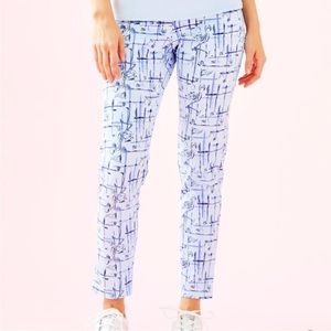Lilly Pulitzer Corso Golf Pant - Talk Birdie to Me